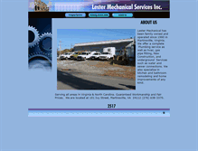 Tablet Screenshot of lestermechanical.com